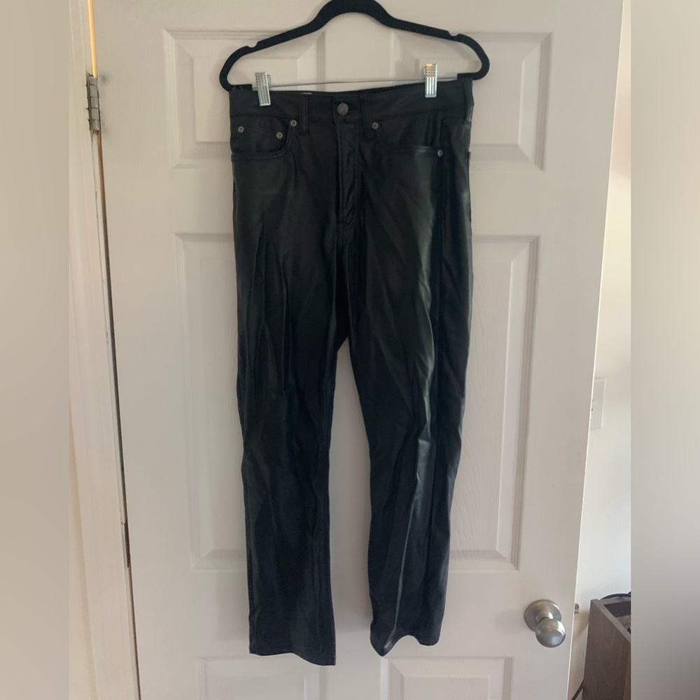 Gap Vintage High Rise Slim Leather Pants - size 28 / 6 regular